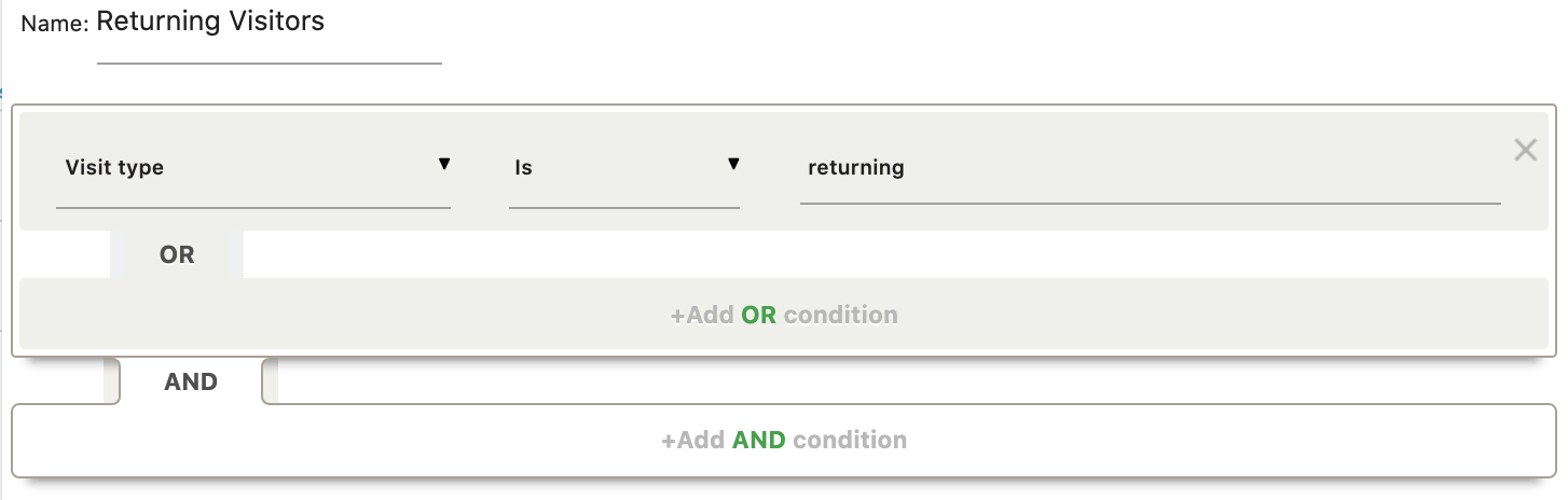 Returning Visitor Segment