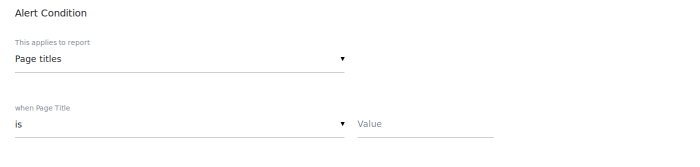 define custom alert condition