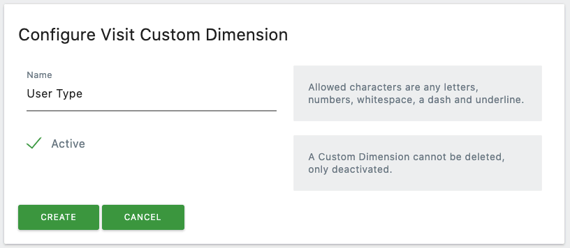 Configure Visit Dimension