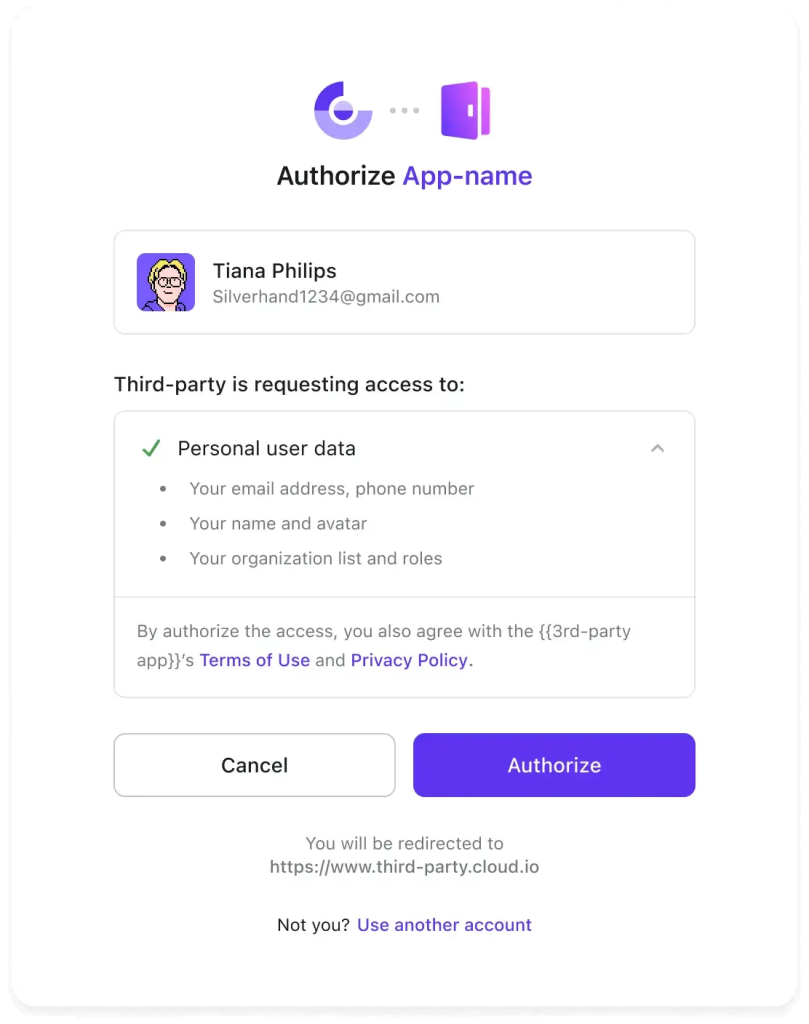 Have a consent process in place that shares what kind of user data is going ot be accessed