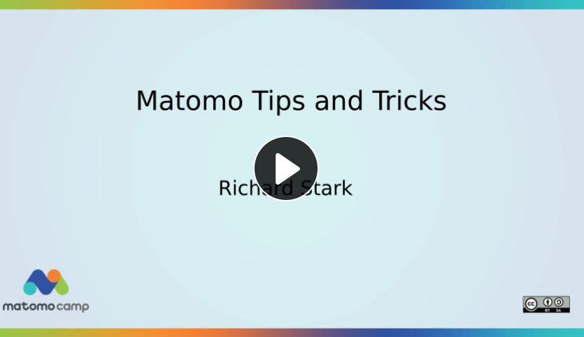 Matomocamp video tips and tricks