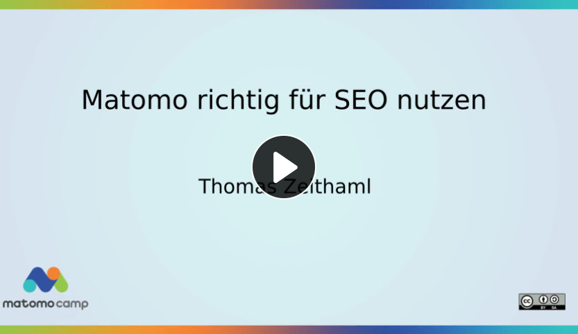 matomocamp video Matomo richtig für SEO nutzen