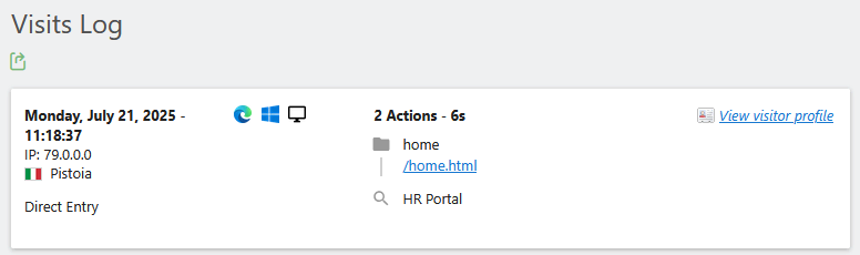 example custom request processing function for site search