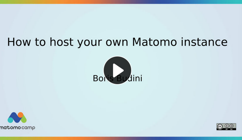 matomocamp video host your matomo