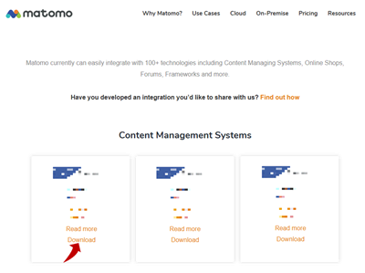 click download integration