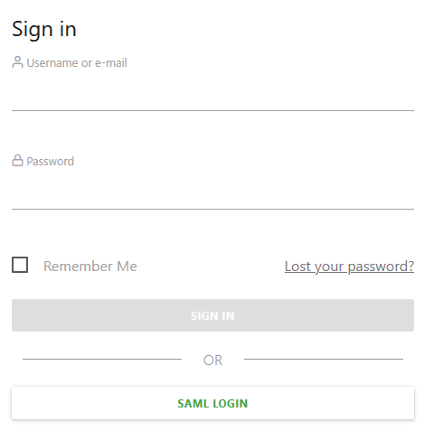 matomo sign in with saml