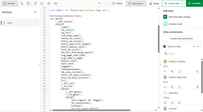 modify query in qlik