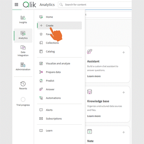 create analytics app gif