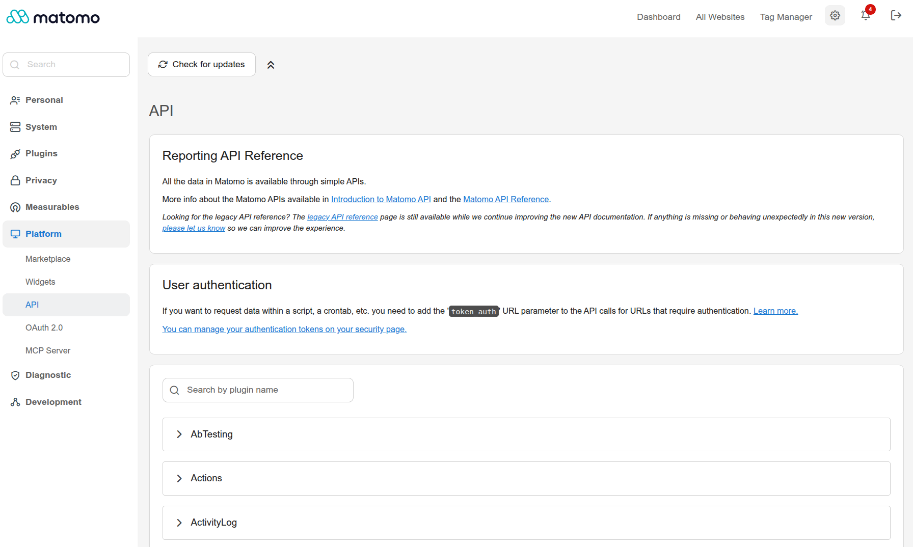 Api Rp80 Faq How to use the API Reference in Matomo FAQ - Analytics Platform - Matomo